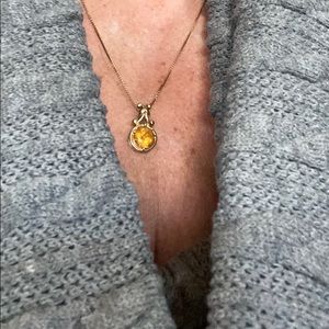 10k Citrine Jewelry Set